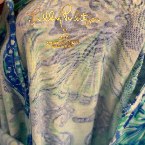 Lilly Pulitzer Seahorse Astara Ruffle Jumpsuit Size Small (4/5) EUC - Picture 5 of 5